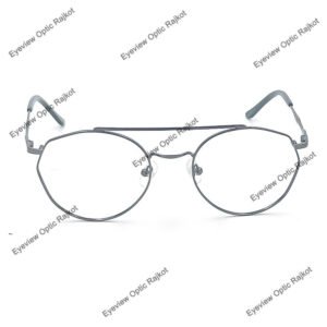 Round Style Metal eyeglasses Grey color FMT32