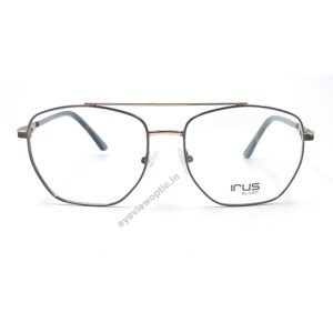 BROWN, GOLDEN COLOR FULL FRAME GEOMETRIC SHAPE  EYEGLASS FRAME 2219C4