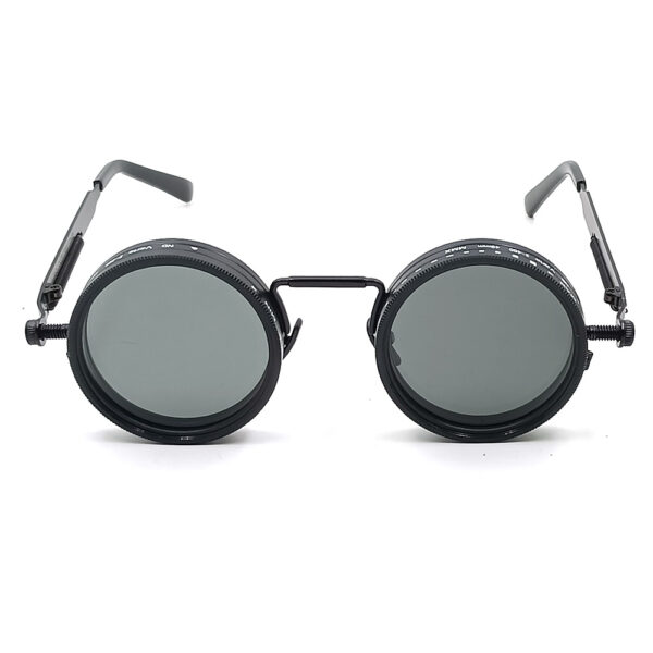 Adjustable Tint Sunglasses Round Polarized With Built-in ND Filter