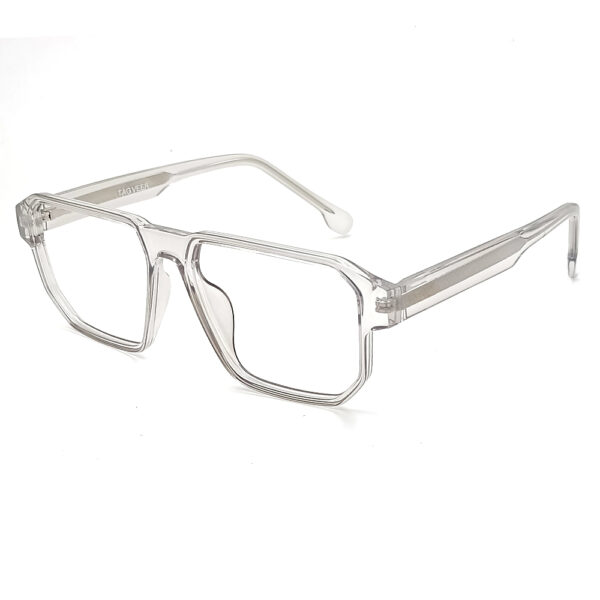 TRANSPARENT COLOR FULL FRAME SQUARE SHAPE  EYEGLASS FRAME EF104