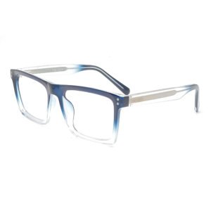 BLUE COLOR FULL FRAME SQUARE SHAPE  EYEGLASS FRAME EF107