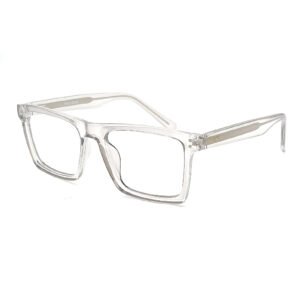 TRANSPARENT COLOR FULL FRAME SQUARE SHAPE  EYEGLASS FRAME EF108