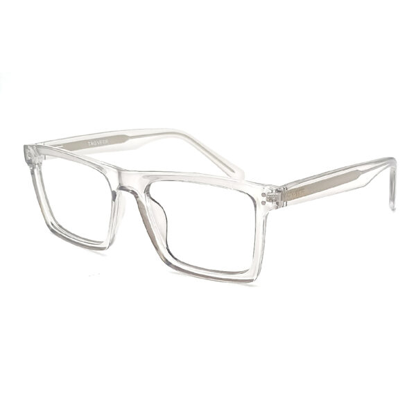 TRANSPARENT COLOR FULL FRAME SQUARE SHAPE  EYEGLASS FRAME EF108