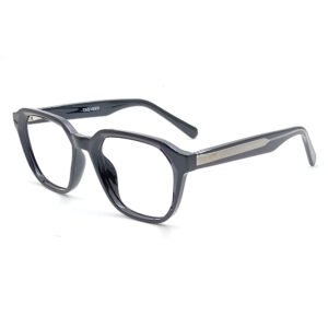 BLACK COLOR FULL FRAME HEXAGONE, GEOMETRIC SHAPE  EYEGLASS FRAME EF109