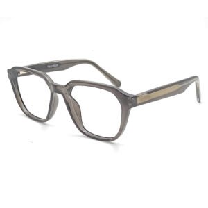 GREY COLOR FULL FRAME HEXAGONE, GEOMETRIC SHAPE  EYEGLASS FRAME EF110