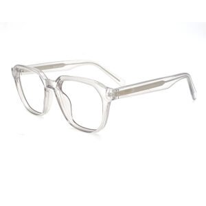 TRANSPARENT COLOR FULL FRAME HEXAGONE, GEOMETRIC SHAPE  EYEGLASS FRAME EF111