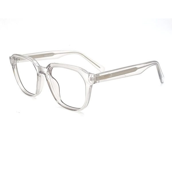 TRANSPARENT COLOR FULL FRAME HEXAGONE, GEOMETRIC SHAPE  EYEGLASS FRAME EF111