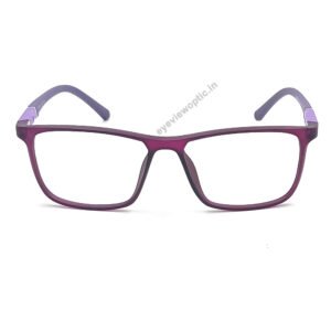 PURPLE COLOR FULL FRAME RECTANGLE SHAPE  EYEGLASS FRAME EV105