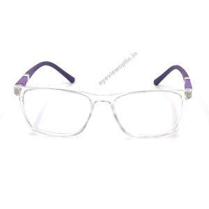 TRANSPARENT COLOR FULL FRAME RECTANGLE SHAPE  EYEGLASS FRAME EV125