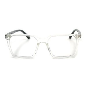 TRANSPARENT COLOR FULL FRAME SQUARE SHAPE  EYEGLASS FRAME EV224