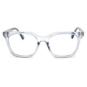 TRANSPARENT, GREY COLOR FULL FRAME SQUARE SHAPE  EYEGLASS FRAME EV225