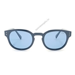 BLACK COLOR ROUND POLARISED SUNGLASS EVS120