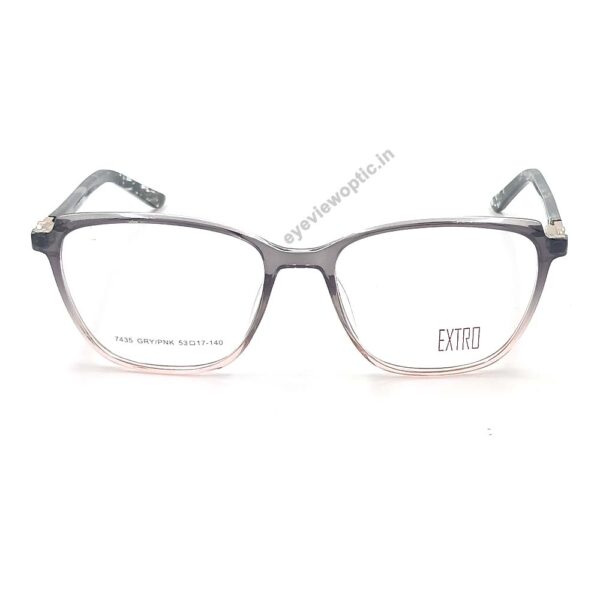 GREY, PINK COLOR FULL FRAME CAT EYE SHAPE  EYEGLASS FRAME EXTRO7435GRYPINK - Image 2