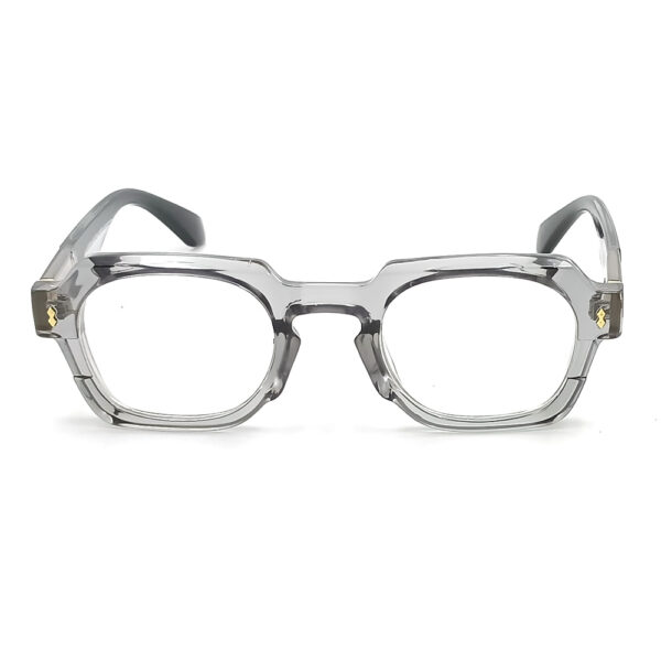 TRANSPARENT, GREY COLOR FULL FRAME GEOMETRIC SHAPE  EYEGLASS FRAME F03