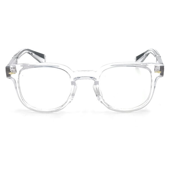 TRANSPARENT COLOR FULL FRAME ROUND SHAPE  EYEGLASS FRAME F09