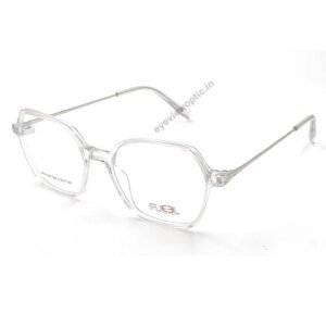 TRANSPARENT COLOR FULL FRAME HEXAGONE SHAPE  EYEGLASS FRAME FP23CLR