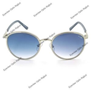 Silver color round frame sunglass for men & women by IRUS